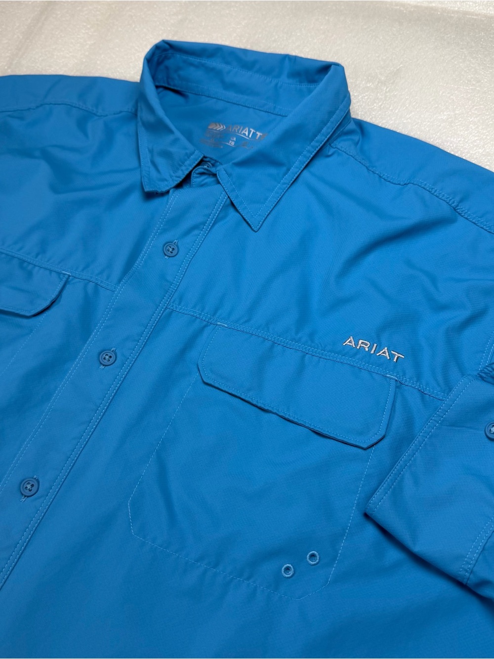 Ariat Tek Mens XL Venttek Outbound Classic LS Shirt Vented Fishing Camping Flaws